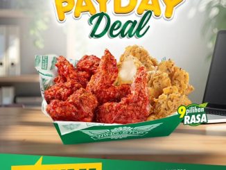 Promo Wingstop Payday Deal 10 Ayam Rp.54.545 berisi 5 Crunchy Wings dan 5 Boneless