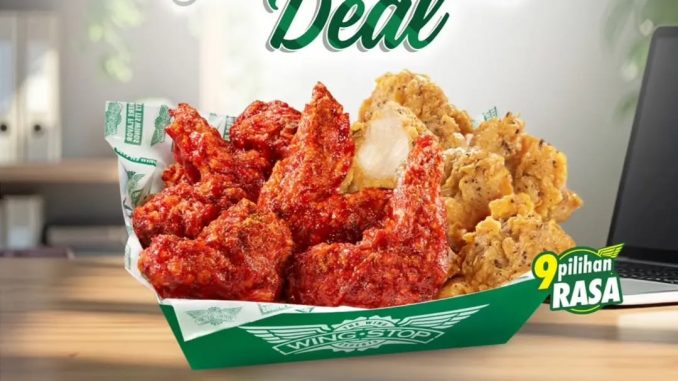 Promo Wingstop Payday Deal 10 Ayam Rp.54.545 berisi 5 Crunchy Wings dan 5 Boneless