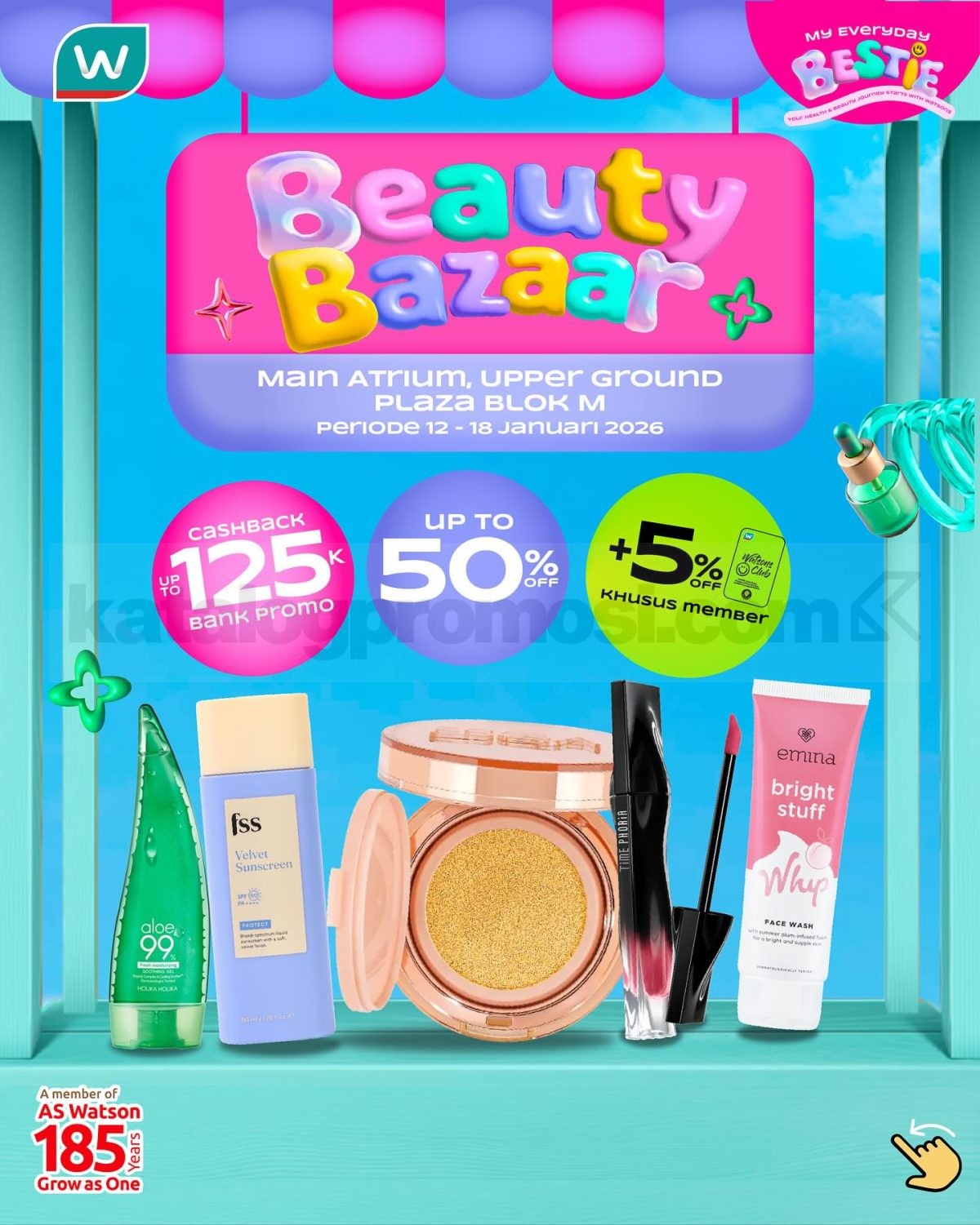 Beauty Bazaar Watsons di Plaza Blok M Beauty Bazaar Watsons di Plaza Blok M 1