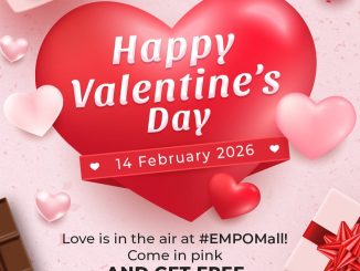 Valentine’s Day Celebration di Emporium Pluit Mall bagi cokelat gratis outfit pink