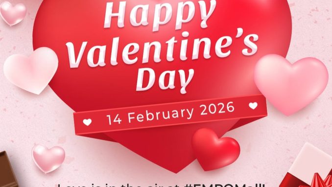 Valentine’s Day Celebration di Emporium Pluit Mall bagi cokelat gratis outfit pink