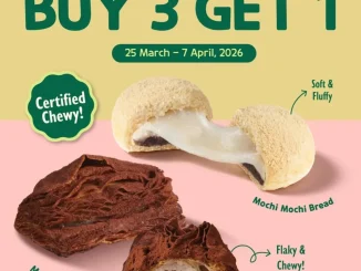 Promo Tous Les Jours Mochi Mochew Beli 3 Gratis 1 varian roti mochi terbaru