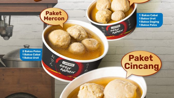 Promo Lawson Paket Bakso Komplit, Mercon Atau Cincang mulai Rp. 23.000 pilihan bakso hangat praktis
