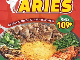 Promo Chadol Gujeolpan Aries Special Beef Rp. 109.000 Chadol Signature Tasty Beef