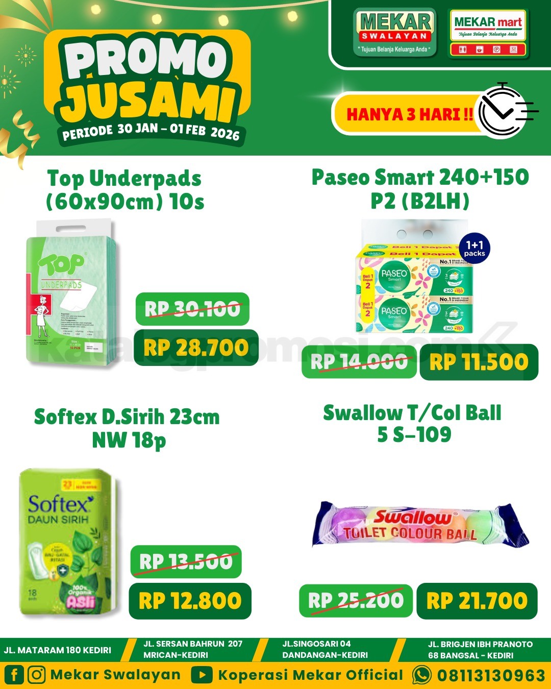 Promo Mekar Swalayan JUSAMI 30 Januari - 01 Februari 2026 Promo Mekar Swalayan JUSAMI 30 Januari - 01 Februari 2026 2