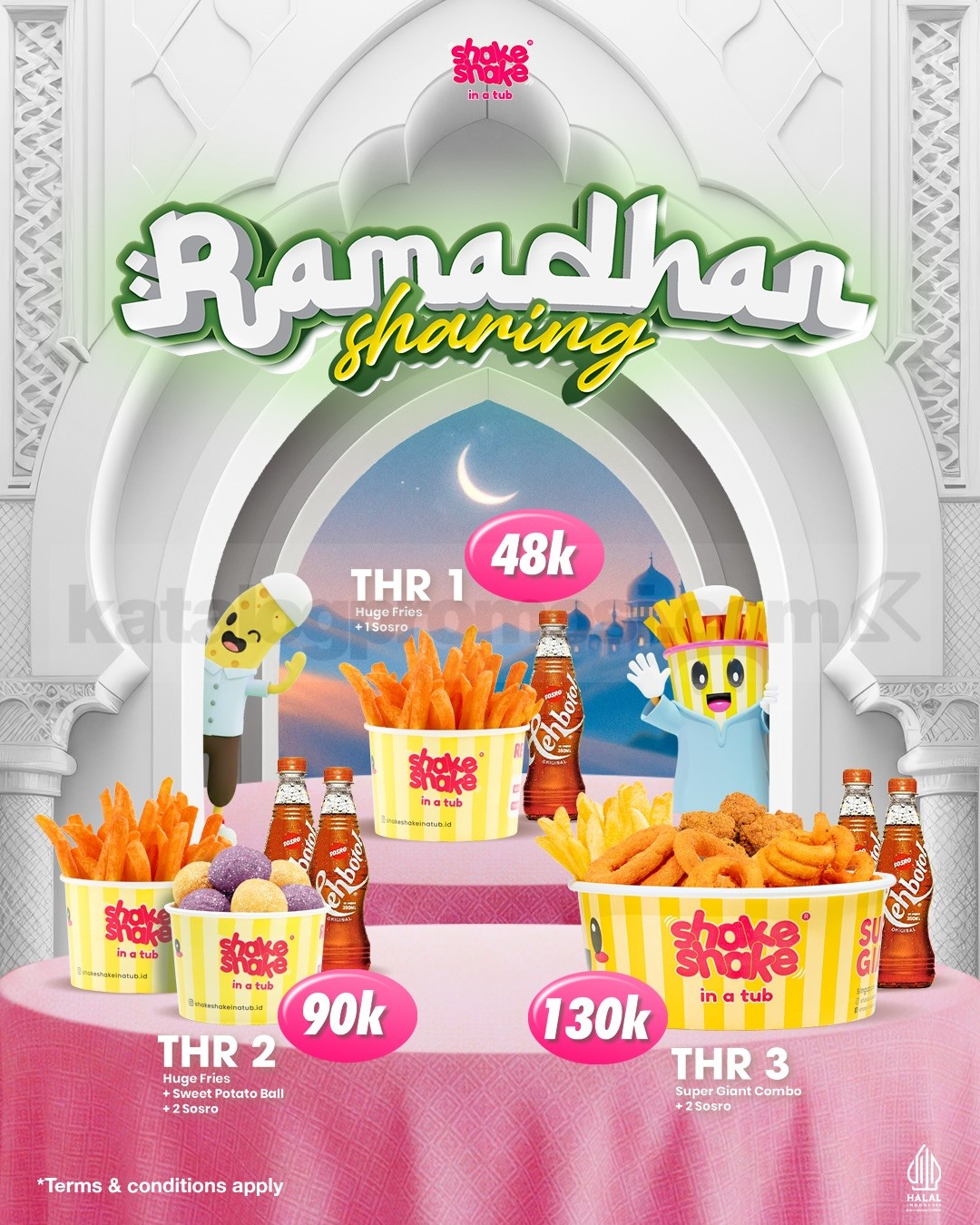 Promo Shake Shake in a Tub Ramadhan Sharing mulai Rp. 48.000 Promo Shake Shake in a Tub Ramadhan Sharing mulai Rp. 48.000 paket THR Ramadan