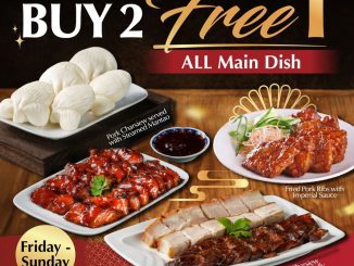 Promo Paradise Dynasty Buy 2 Free 1 Main Dish untuk pembelian dua menu utama dapat satu gratis