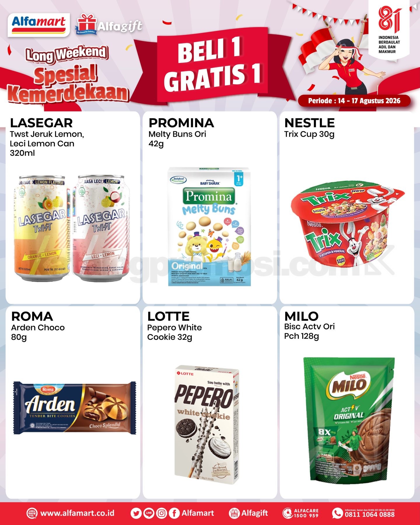 Promo Alfamart Long Weekend Kemerdekaan Beli 1 Gratis 1 Promo Alfamart Long Weekend Kemerdekaan Beli 1 Gratis 1 2