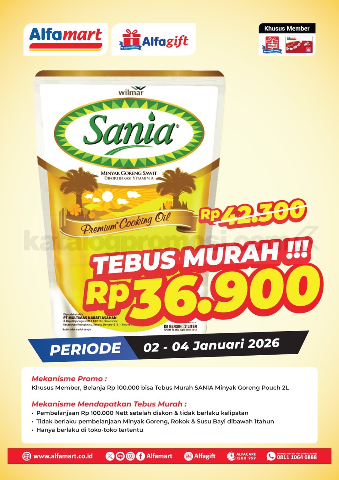 Promo ALFAMART Tebus Murah SANIA Minyak Goreng 2L Promo ALFAMART Tebus Murah SANIA Minyak Goreng 2L 2