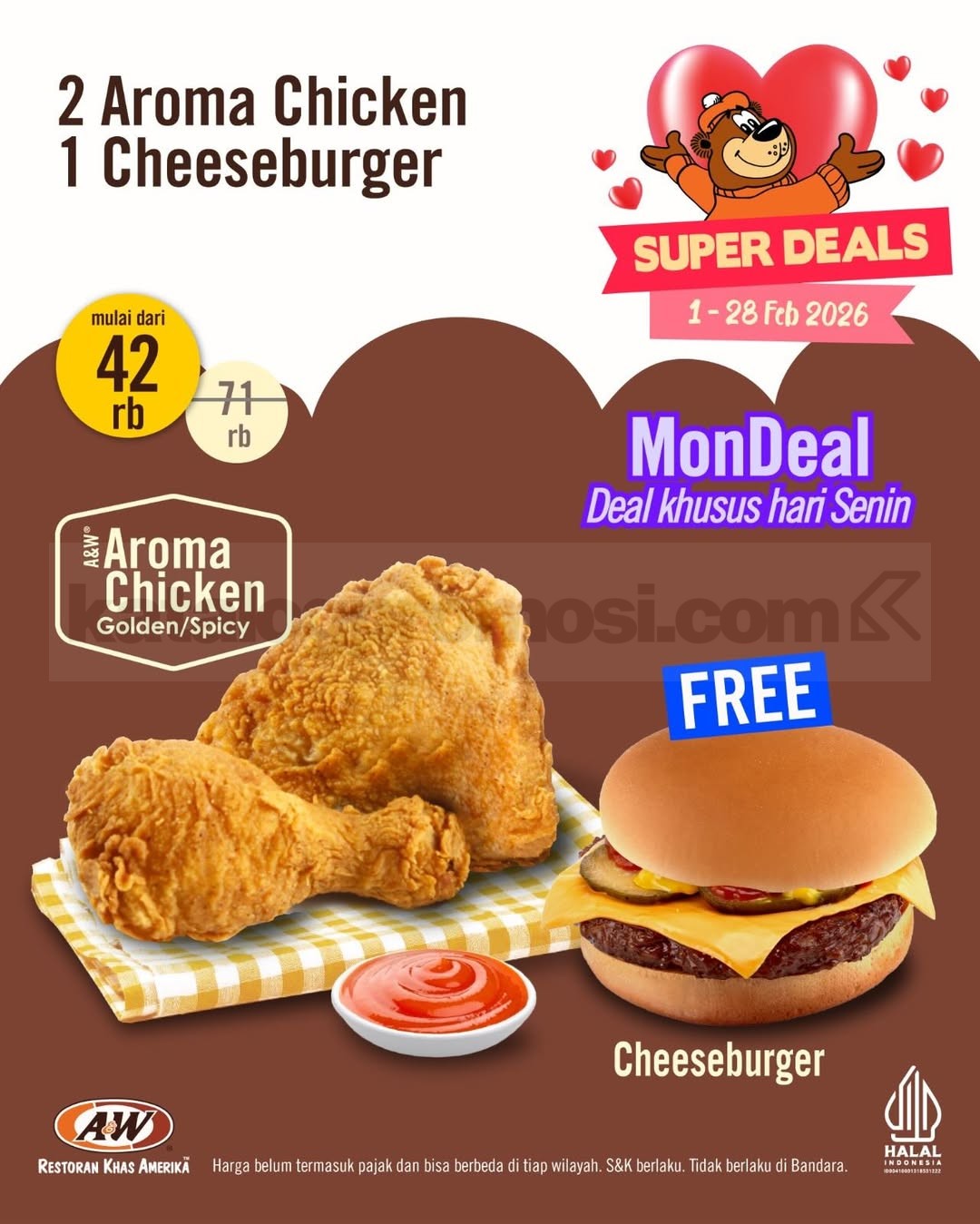 Promo A&W Kupon Diskon Super Deals Februari 2026 Promo A&W Kupon Diskon Super Deals Februari 2026 1