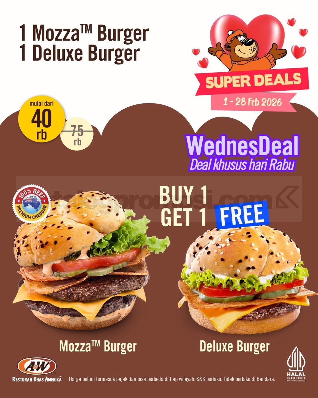 Promo A&W Kupon Diskon Super Deals Februari 2026 Promo A&W Kupon Diskon Super Deals Februari 2026 2