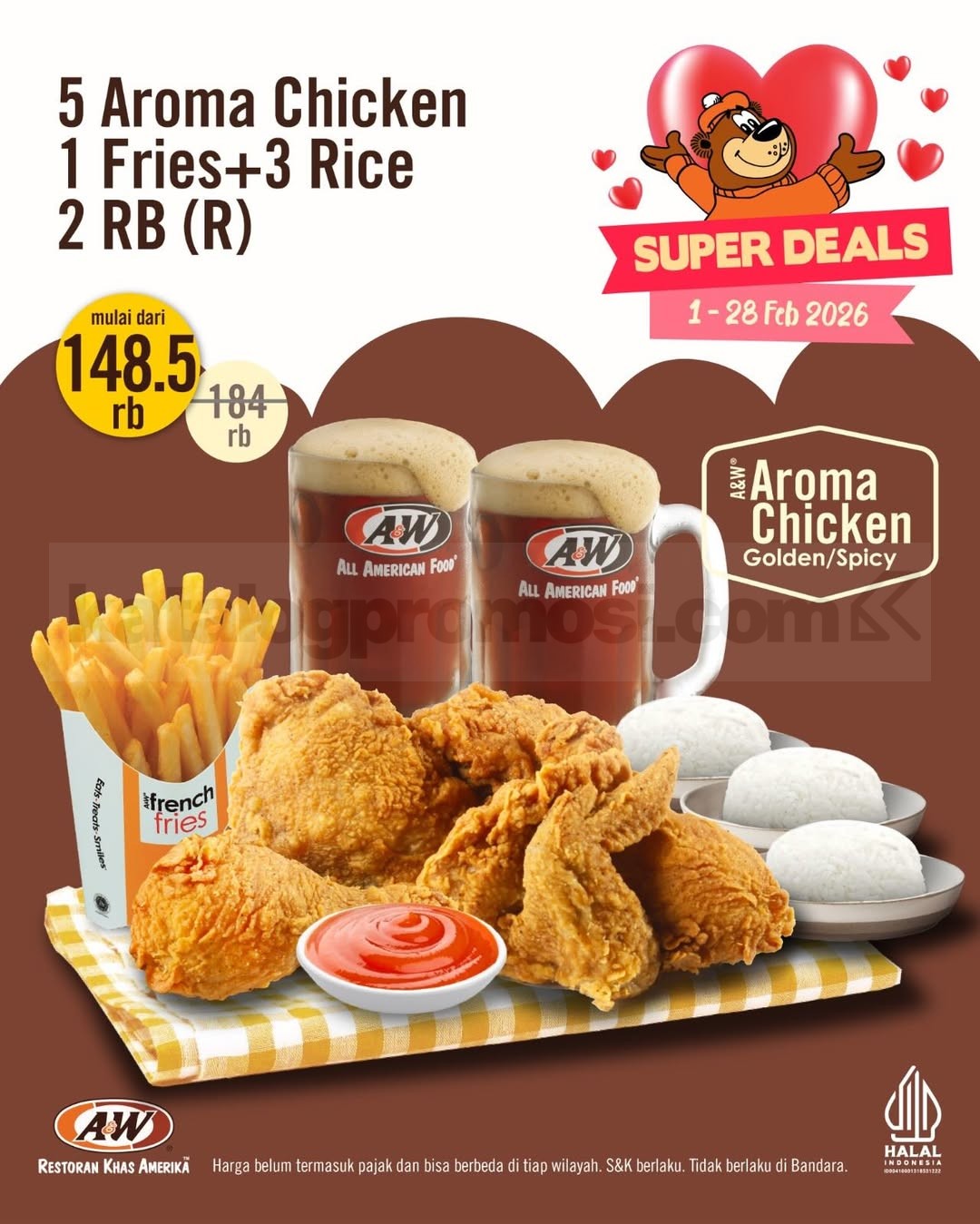 Promo A&W Kupon Diskon Super Deals Februari 2026 Promo A&W Kupon Diskon Super Deals Februari 2026 10