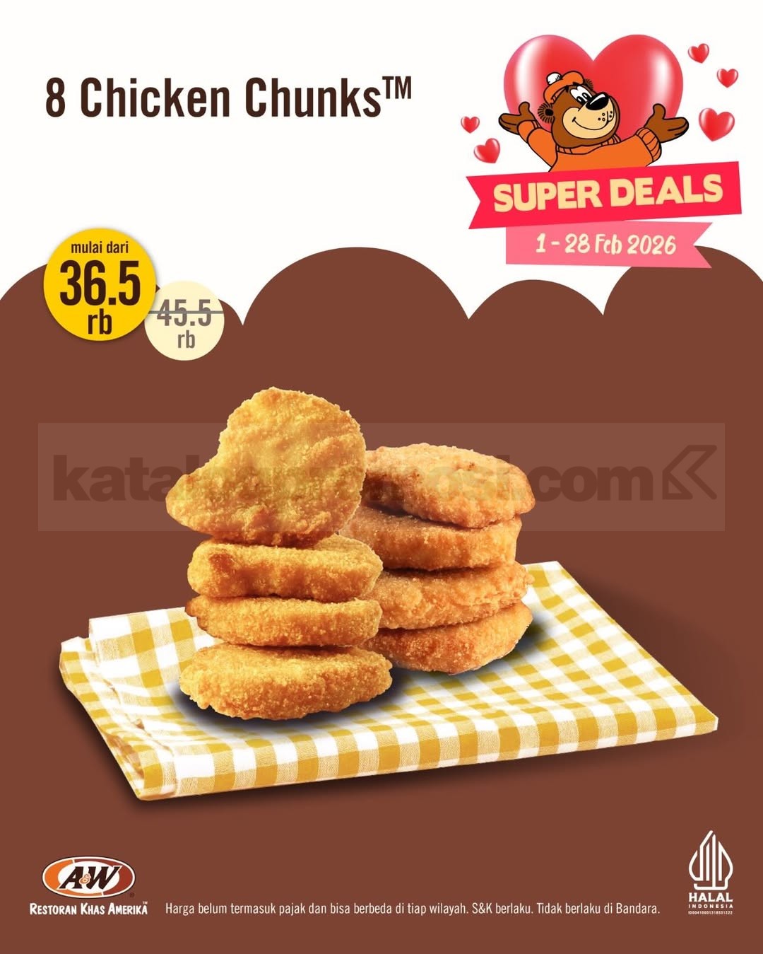 Promo A&W Kupon Diskon Super Deals Februari 2026 Promo A&W Kupon Diskon Super Deals Februari 2026 12