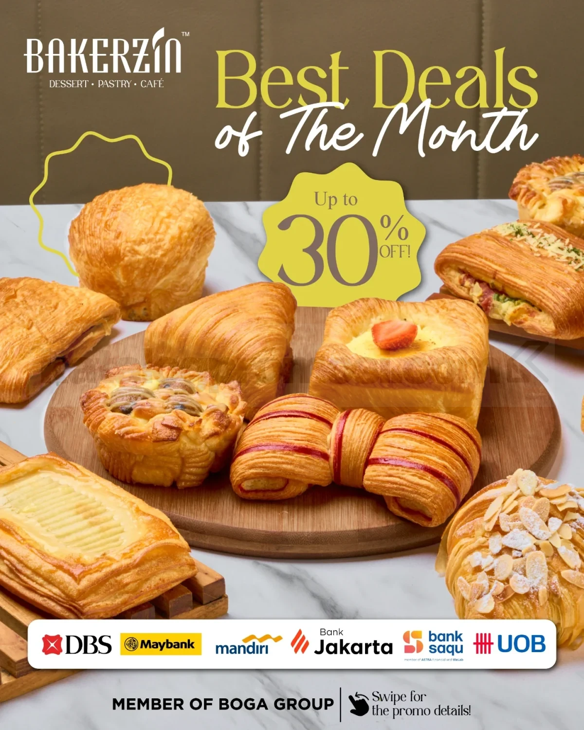 Promo Bakerzin Bank Diskon hingga 30% Promo Bakerzin Bank Diskon hingga 30% dengan kartu kredit dan debit