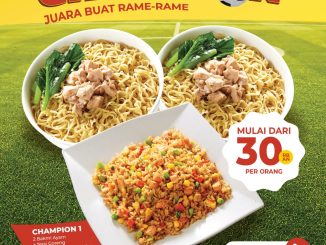 Promo Bakmi GM Combo Champion mulai Rp. 30 ribuan per orang dengan pilihan paket makan bersama