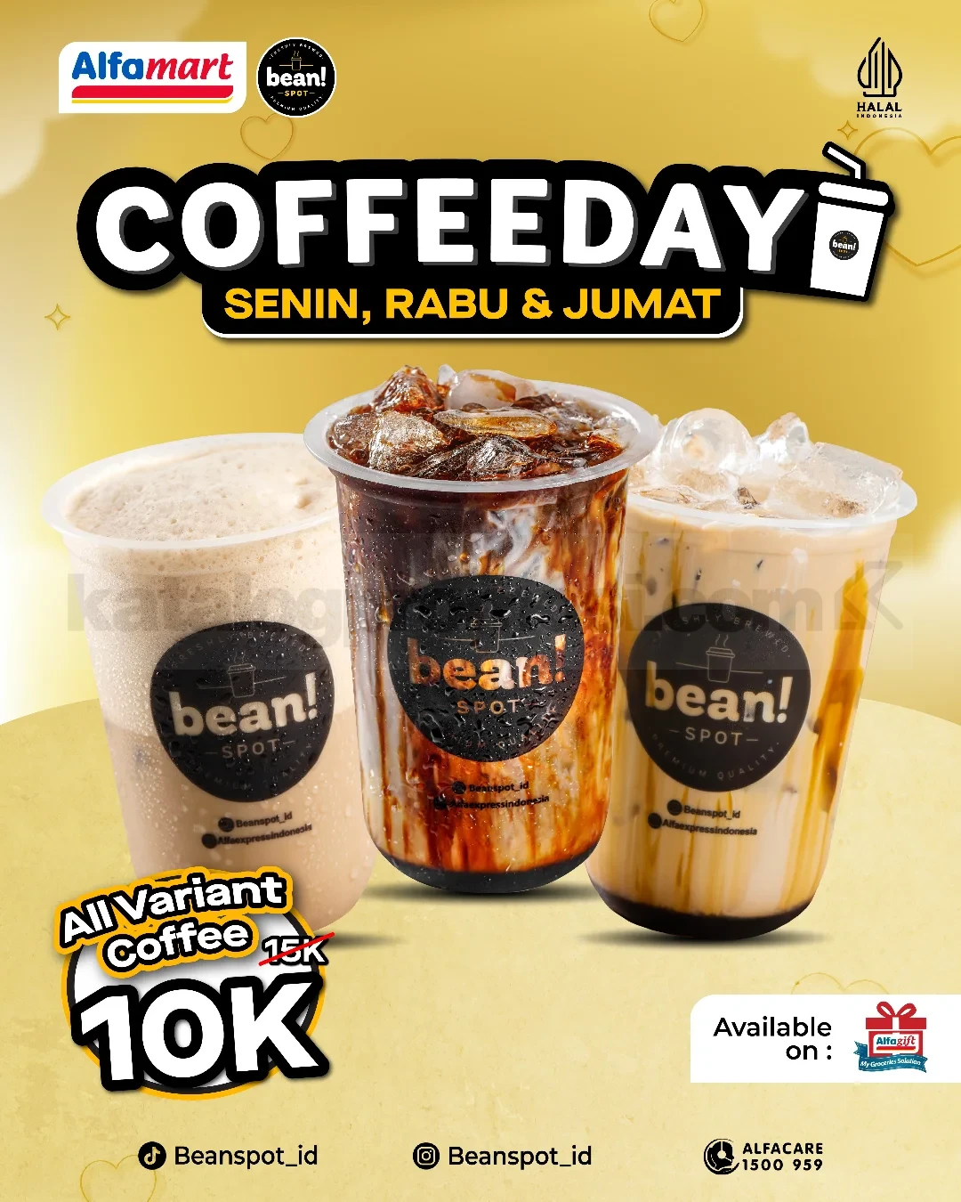 Promo Beanspot Coffee Day Semua Varian Kopi Mulai Rp. 10.000 Promo Beanspot Coffee Day semua varian kopi mulai Rp. 10.000 di outlet Beanspot