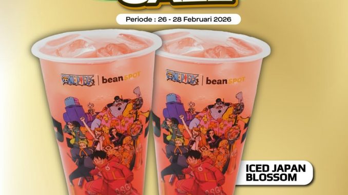Promo Beanspot Payday Sale Iced Japan Blossom Rp. 12 ribu periode 26-28 Februari 2026