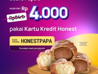 Promo Beard Papa’s Honest Card 4 Puff Rp. 4.000 untuk user baru dan cashback user lama