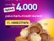 Promo Beard Papa’s Honest Card 4 Puff Rp. 4.000 untuk user baru dan cashback user lama