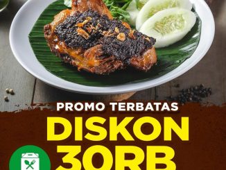 Promo Bebek Kaleyo GrabFood Diskon Rp. 30.000 minimal belanja Rp. 120.000 periode 2-17 Maret 2026