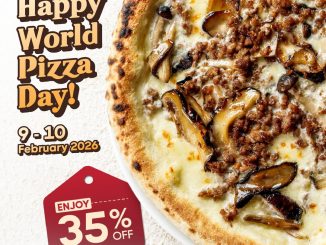 Promo Bellamama World Pizza Day diskon 35% pizza dengan minimal beli minuman