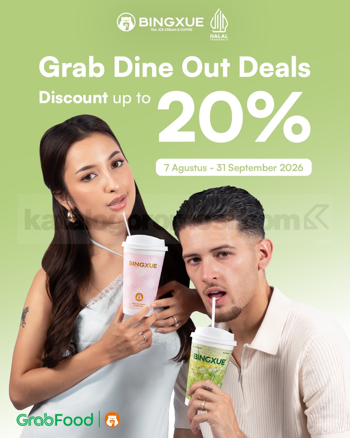 Promo BingXue Grab Dine Out Deals Diskon hingga 20% Promo BingXue Grab Dine Out Deals diskon hingga 20% untuk menikmati menu favorit lebih hemat.