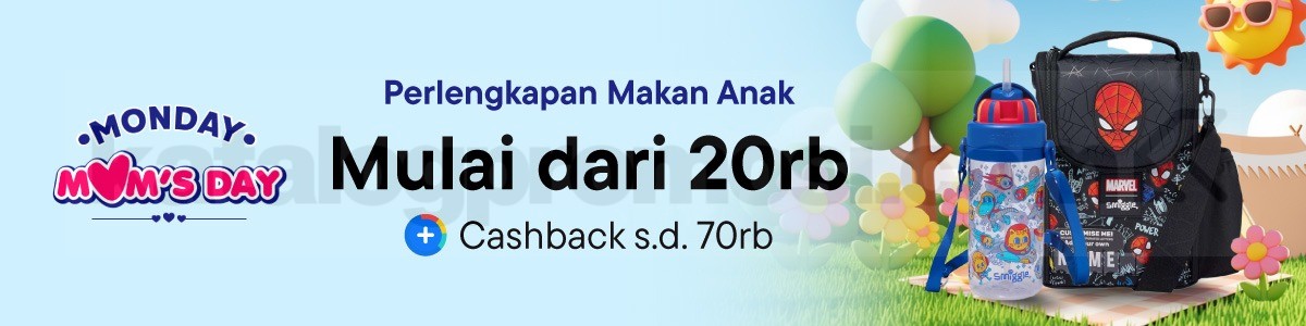 Promo Blibli Monday Mom’s Day Perlengkapan Makan Anak mulai Rp. 20 ribu Promo Blibli Monday Mom’s Day perlengkapan makan anak mulai Rp. 20 ribu dengan cashback