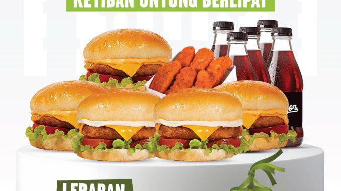 Promo Burger Bangor KETUPAT Paket Lebaran Rp. 205.000 paket burger nugget minuman