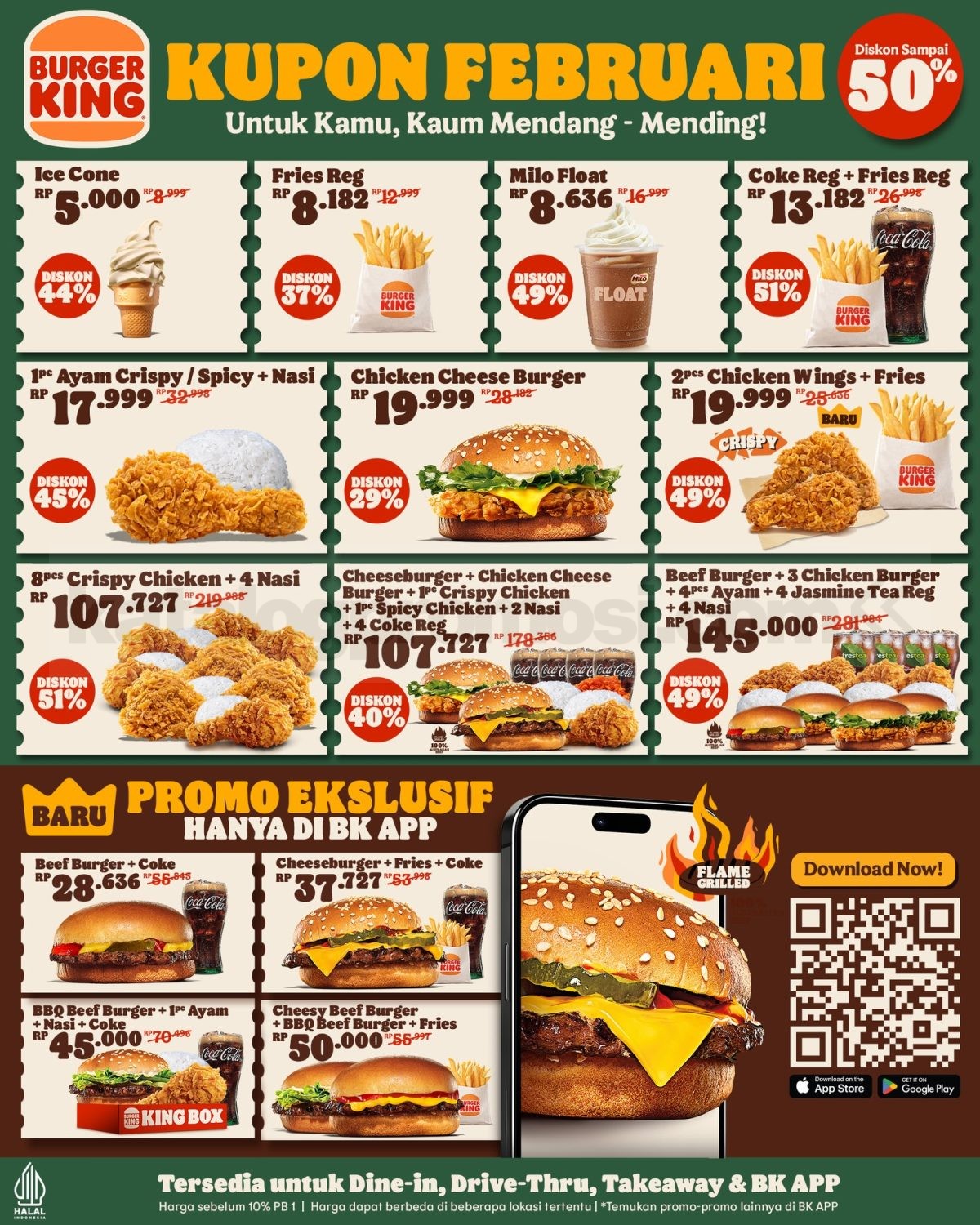 Promo Burger King Kupon FEBRUARI 2026 Promo Burger King Kupon FEBRUARI 2026 1