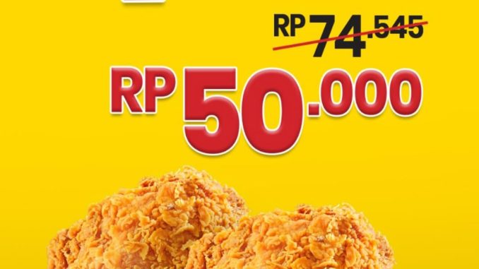 Promo CFC Monday Deal 4 Ayam Rp. 50.000 setiap hari Senin di outlet tertentu