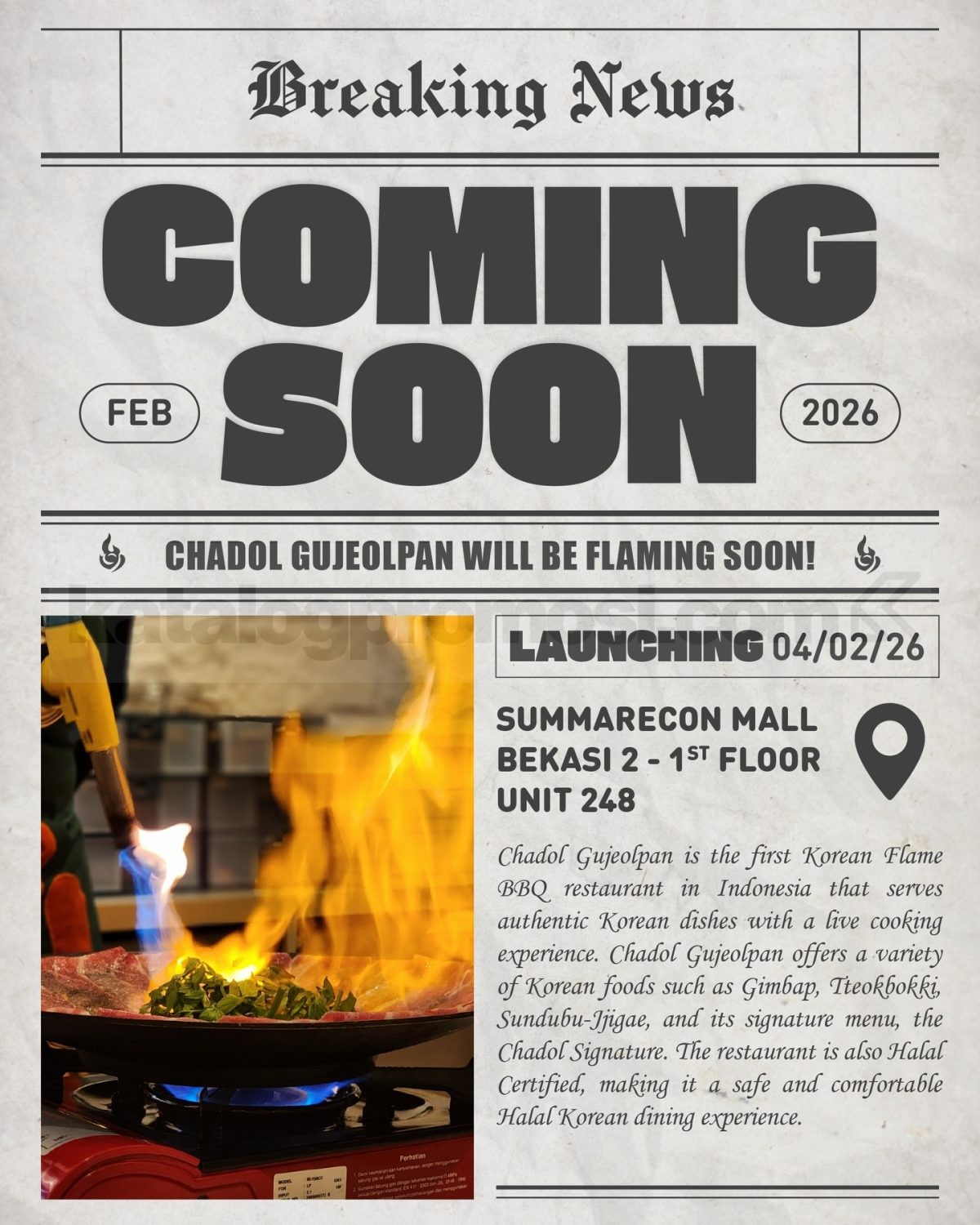 Promo Chadol Gujeolpan Opening Summarecon Mall Bekasi Buy 1 Get 1 Promo Chadol Gujeolpan Opening Summarecon Mall Bekasi Buy 1 Get 1 menu Wagyu Tokusen dan chicken set