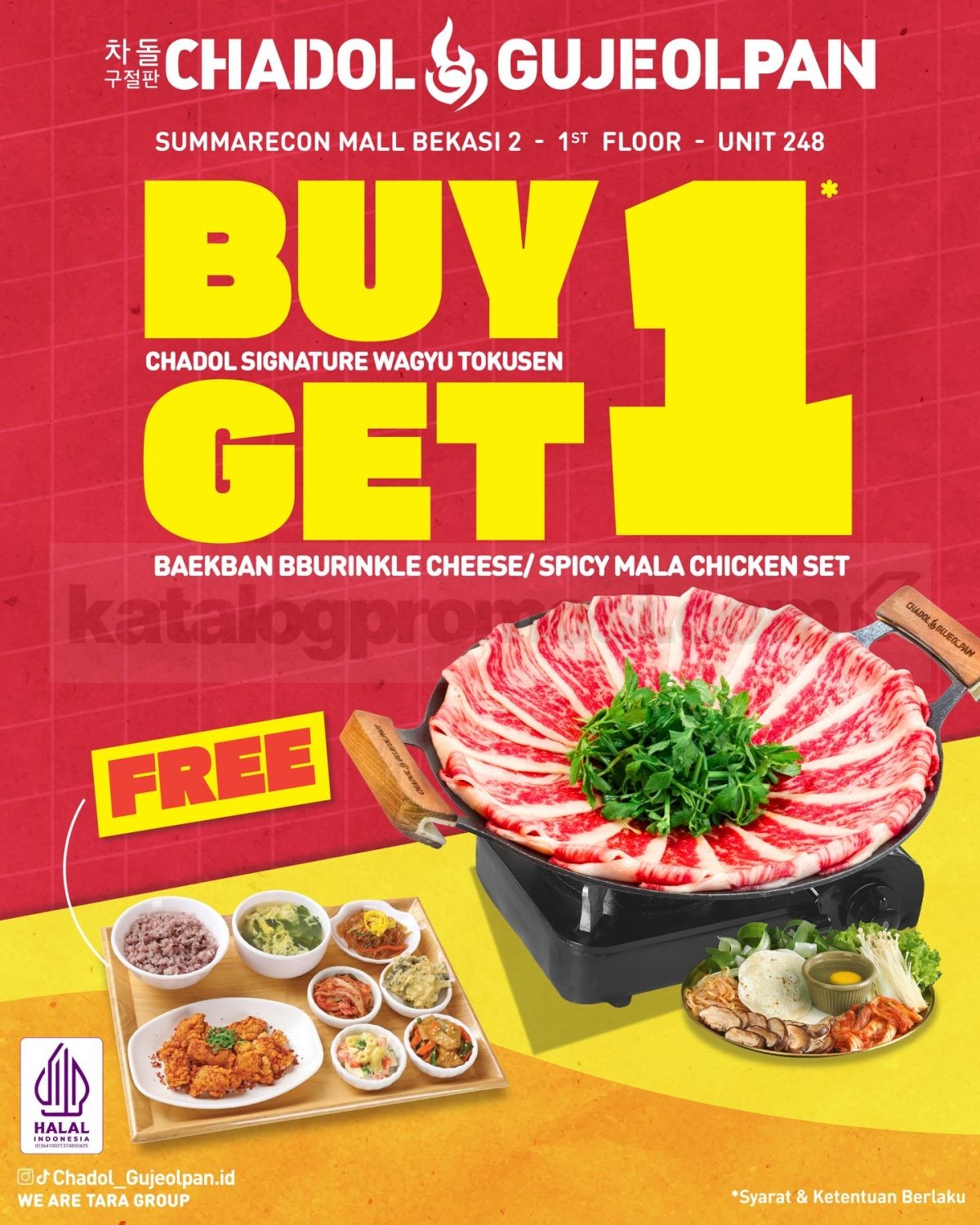 Promo Chadol Gujeolpan Opening Summarecon Mall Bekasi Buy 1 Get 1 Promo Chadol Gujeolpan Opening Summarecon Mall Bekasi Buy 1 Get 1 1