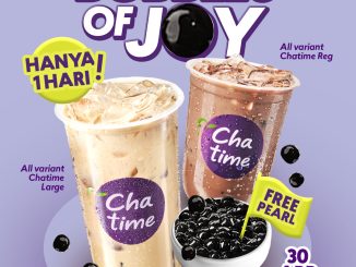 Promo Chatime Bubble Tea Day Free Pearl gratis topping pearl 30 April 2026
