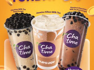 Promo Chatime Payday Funday Milk Tea Large Rp. 22.000 berlaku 27 – 31 Maret 2026 via F&B ID APP