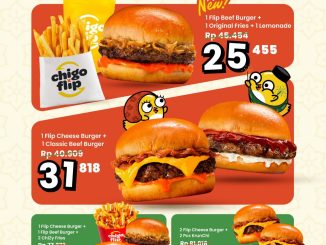 Promo Chigo x Flip Pick Your Flip mulai Rp. 25.455 paket burger hemat