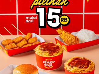Promo Chigo x Flip COMBAT Combo Hemat mulai Rp. 15 ribuan menu burger ayam mie spaghetti