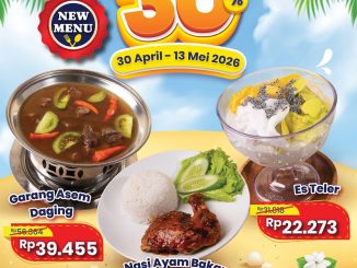 Promo D’Cost NEW! Menu Diskon 30% mulai Rp. 22.273 untuk Garang Asem Daging, Ayam Bakar Madu Pedas, dan Es Teler