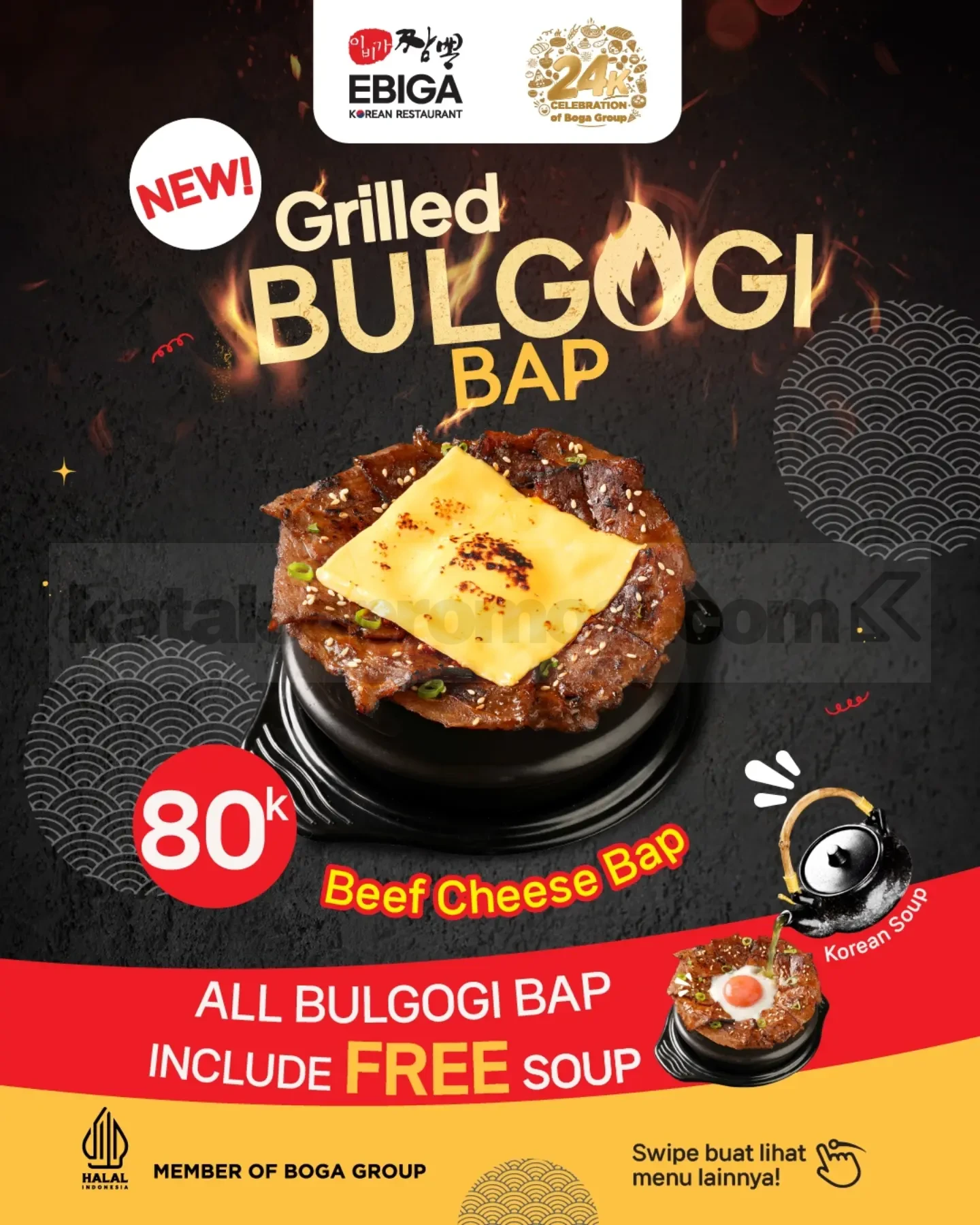 Promo Ebiga NEW Grilled Bulgogi Bap Mulai Rp. 50.000 Promo Ebiga NEW Grilled Bulgogi Bap Mulai Rp. 50.000 1