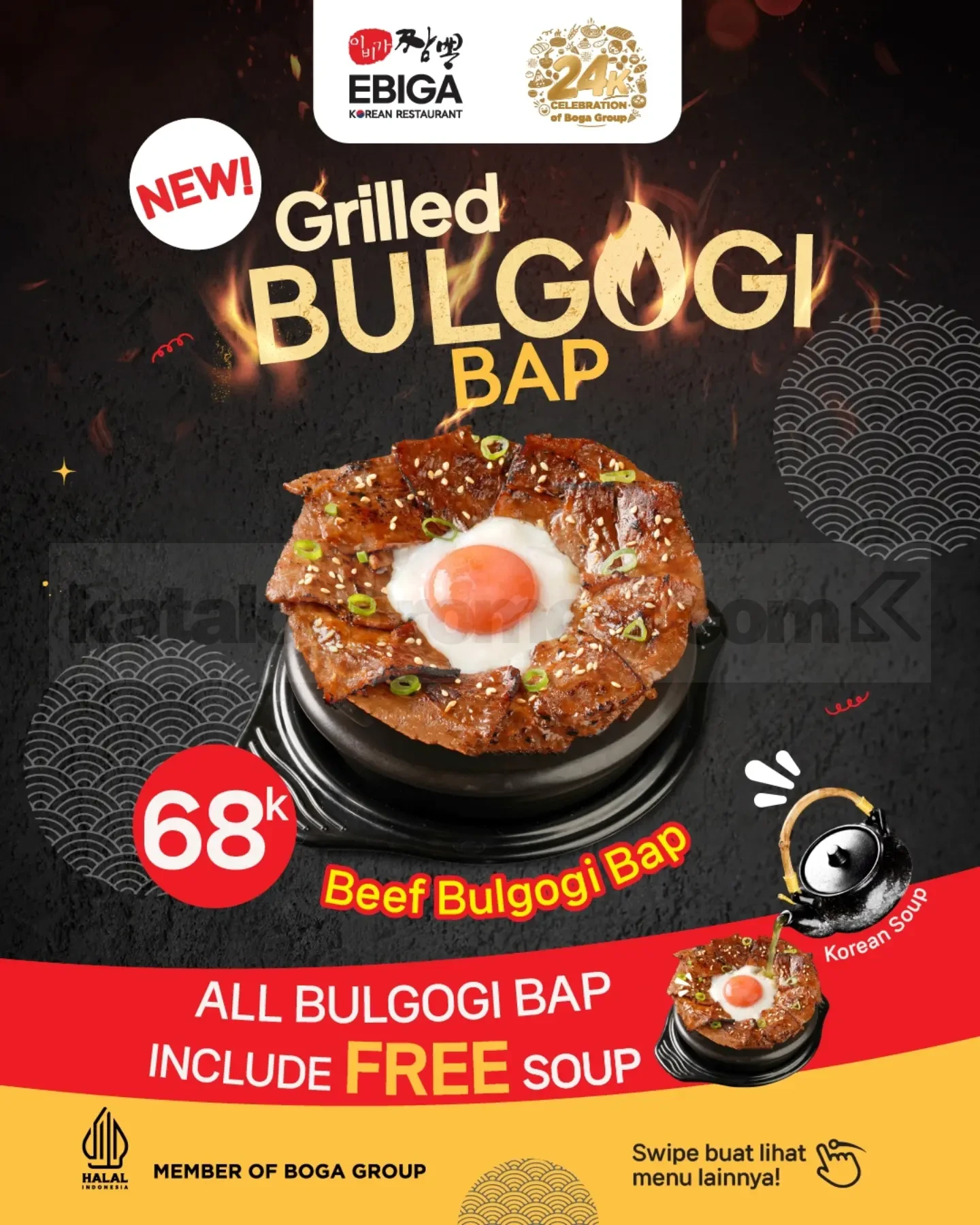 Promo Ebiga NEW Grilled Bulgogi Bap Mulai Rp. 50.000 Promo Ebiga NEW Grilled Bulgogi Bap Mulai Rp. 50.000 3