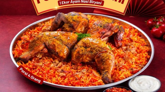 Promo Emados Fortune Biryani Rp. 119.000 paket ayam dan nasi biryani sharing