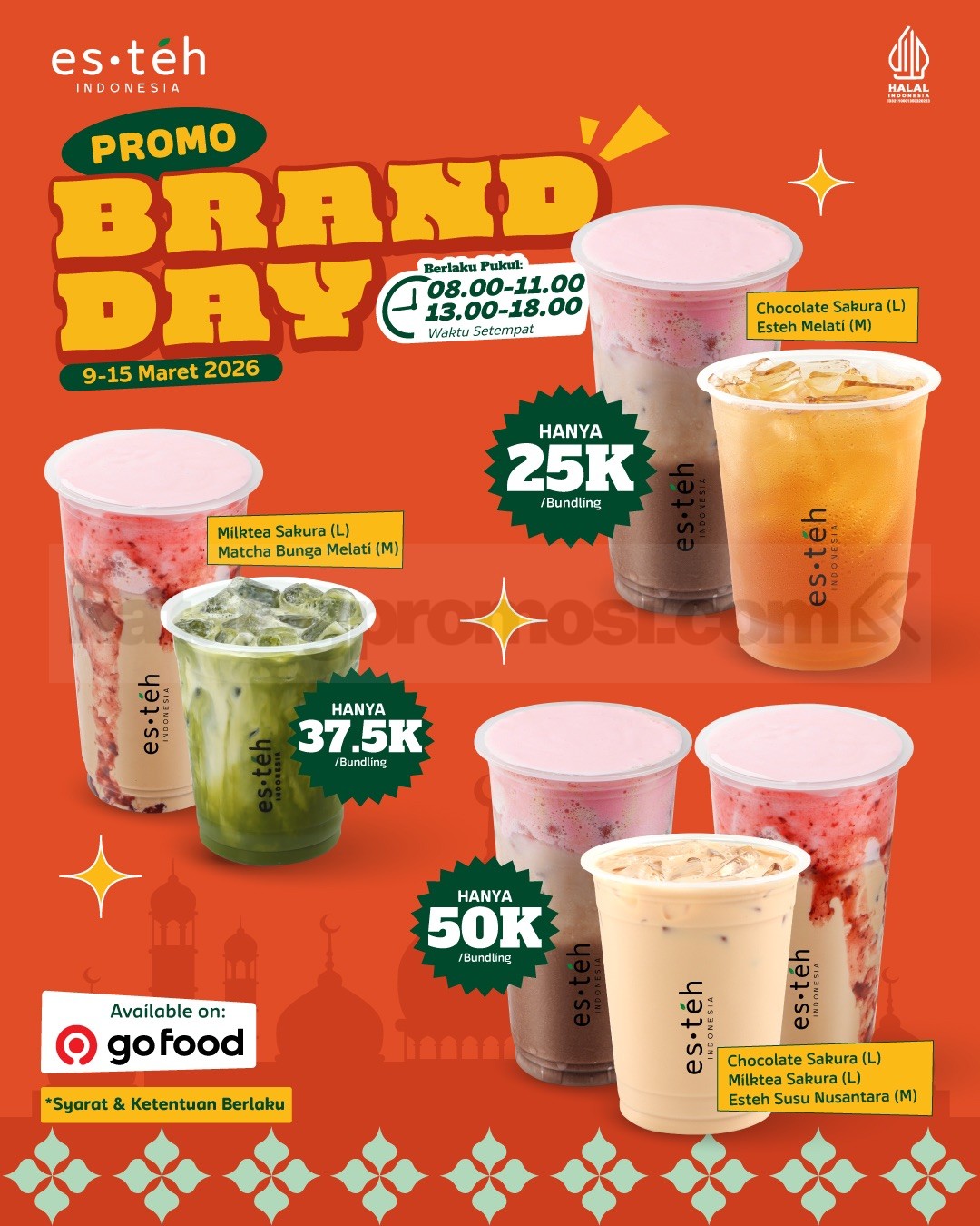 Promo Esteh Indonesia Brand Day Bundling Minuman mulai Rp. 25.000 Promo Esteh Indonesia Brand Day Bundling Minuman mulai Rp. 25.000 1