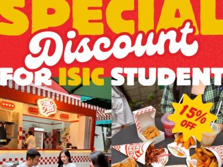 Promo Fan Fries Special Diskon 15% Untuk ISIC Student dengan free refill sauce di outlet Fan Fries tertentu