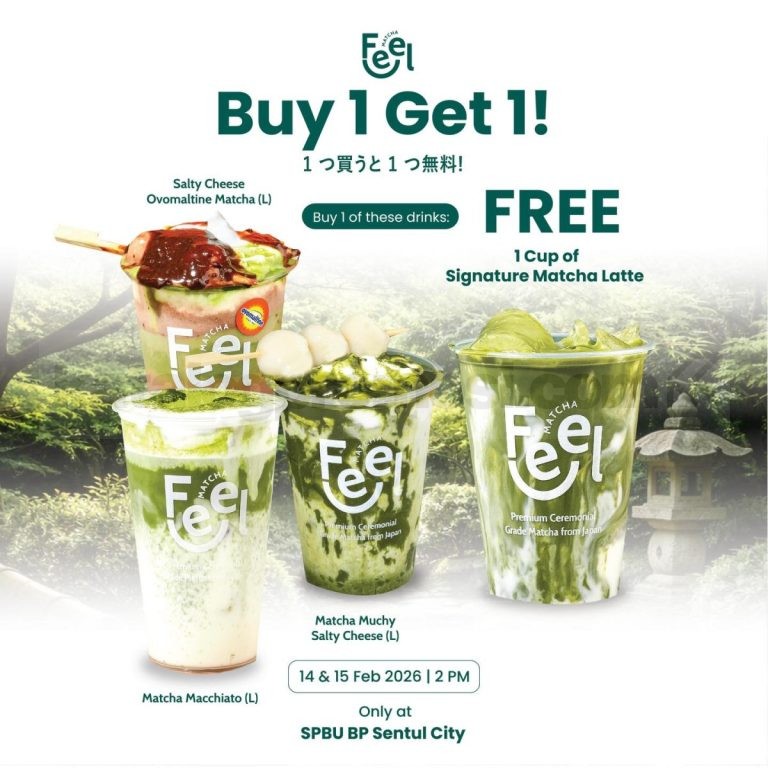 Matcha Promotion Promo Feel Matcha Grand Opening Free Signature Matcha Latte – SoPasti.Com