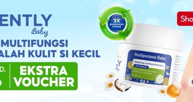 Promo Gently Baby Multipurpose Balm diskon 50% menenangkan kulit sensitif