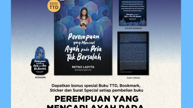 Promo Gramedia Pre-Order Perempuan yang Mencari Ayah Rp. 79.000 dengan bonus buku bertanda tangan penulis