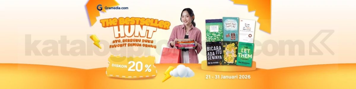 Promo Gramedia The Bestseller Hunt 2026 Diskon 20% Buku Best Seller Promo Gramedia The Bestseller Hunt 2026 diskon 20% buku best seller
