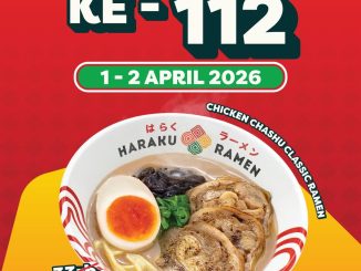 Promo Haraku Ramen HUT Malang Chicken Chashu Rp. 112 dengan pembelian ramen atau donburi
