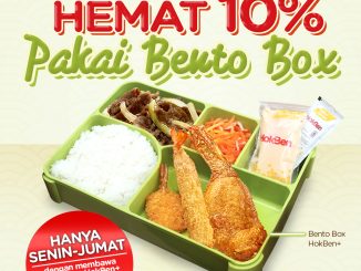Promo HokBen Bento Box Diskon 10% bawa Bento Box HokBen+ di outlet HokBen