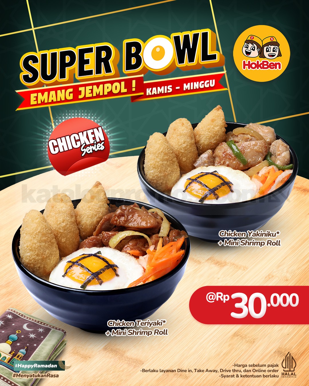 Promo HOKBEN Super Bowl mulai Rp. 30.000 Promo HOKBEN Super Bowl mulai Rp. 30.000 1