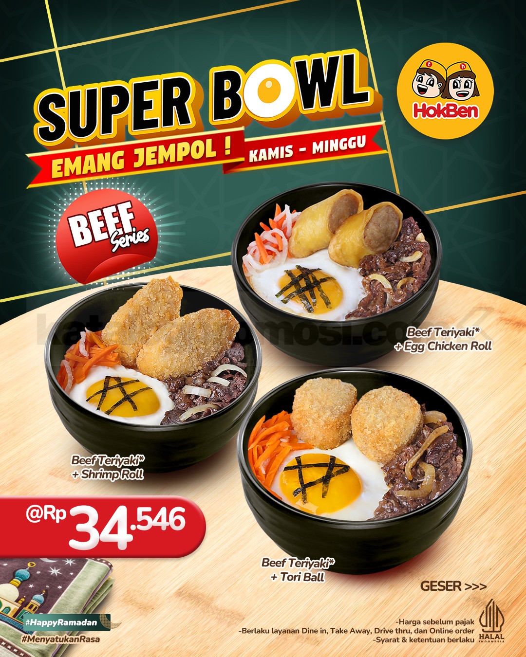 Promo HOKBEN Super Bowl mulai Rp. 30.000 Promo HOKBEN Super Bowl mulai Rp. 30.000 2